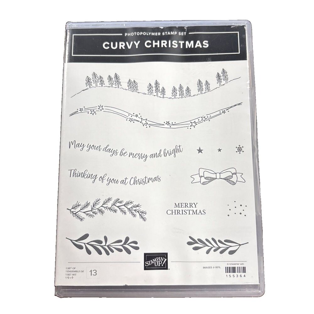 Stampin' Up! "Curvy Christmas" Stamp Set #155364 MISSING A PIECE